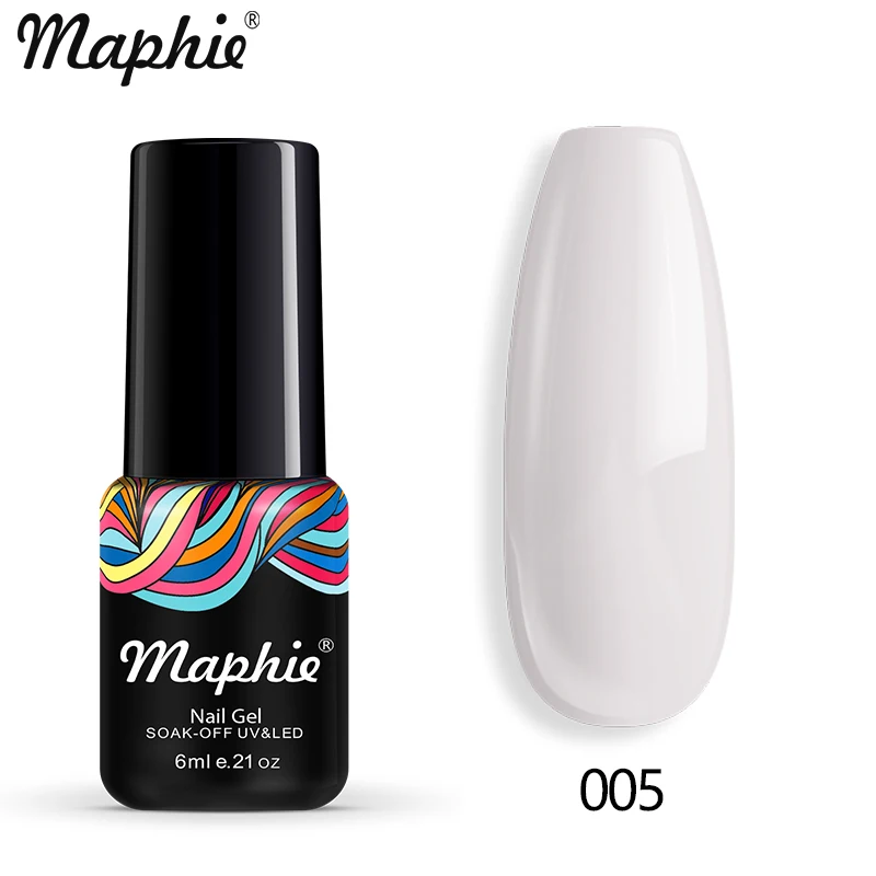 005 Maphie Гель-лак для ногтей все для маникюра Полупостоянный Vernish Soak Off UV/светодиодный Гель-лак нужен базовый верхний слой Блестящий цветной гель - Цвет: 005