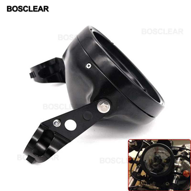 Мотоцикл Led ведро фары корпус Кронштейн для Honda Cb400/cb1300/cb250/cb600f/cb919 Hornet suzuki yamaha