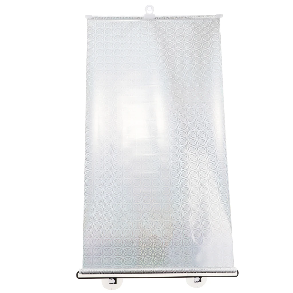 

Retractable Rear Front Window Curtain Sun Shade Roller UV Cut/ Protection 40x125cm White/Black