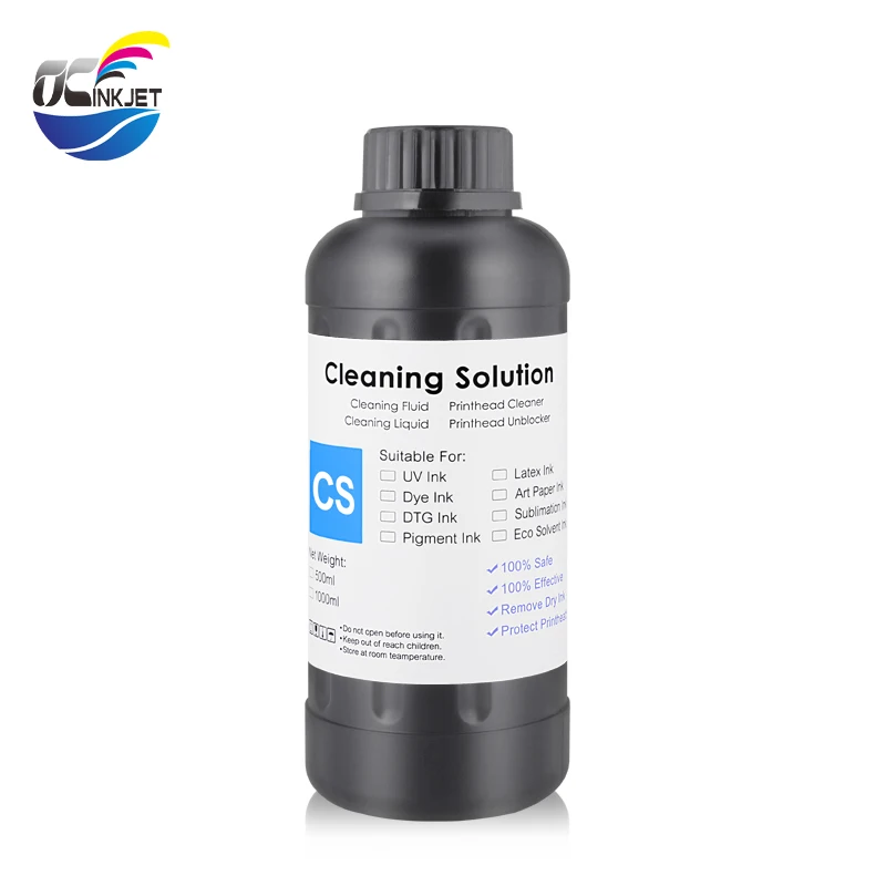 

UV Ink Cleaning Liquid 500ML For Epson Roland Mimaki UV Printer Cleaning Fluid For UV Printhead Cleaning Solution UV Ink Cleaner