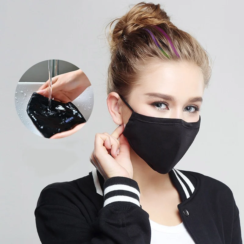 Хлопок PM2.5 анти-Дымчатая маска против пыли рот маска Активированный уголь фильтр рот Муфельная Маска Тканевая маска для лица