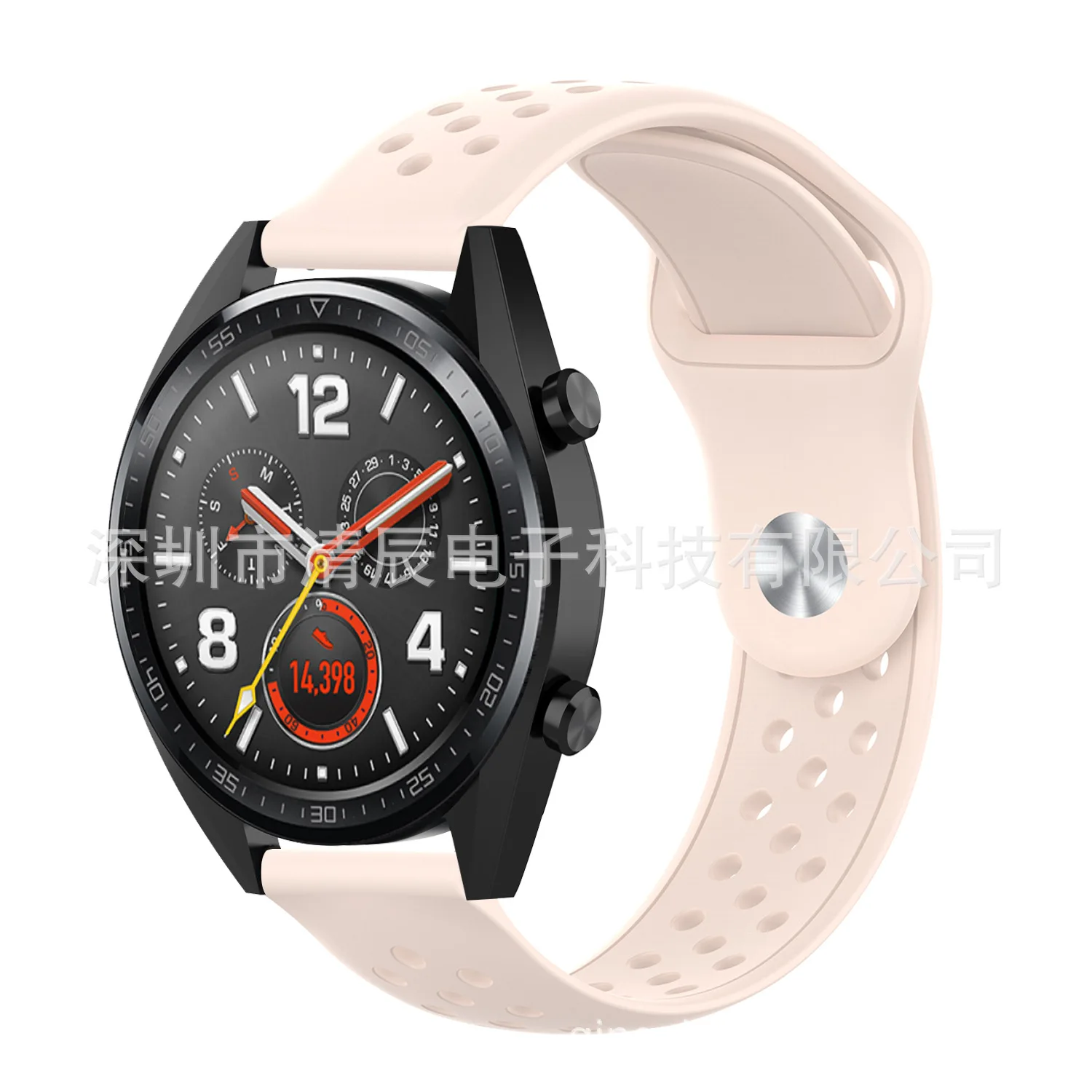 Light Pink Подходит для huawei Watch GT Magic силиконовый ремешок для часов с дышащим отверстием ремешок для часов 10 цветов - Цвет: Light Pink