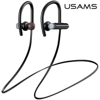 USAMS Sports Bluetooth 5.0 Headphone Sweatproof Neckband Wireless Ear-hook Earphone Waterproof Headset for iPhone Huawei Samsung Xiaomi