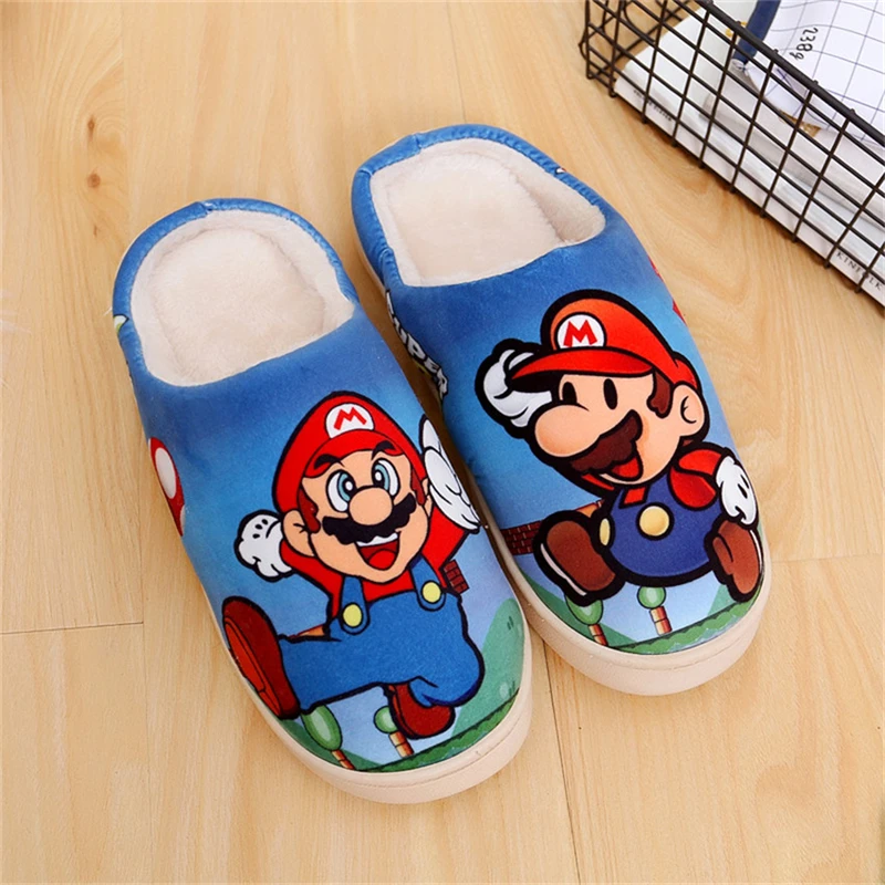

Wholesale Japanese Cosplay Anime Kawaii Games Shoes Winter Warm Soft Plush Antiskid Indoor Home Slippers For Xmas Gifts