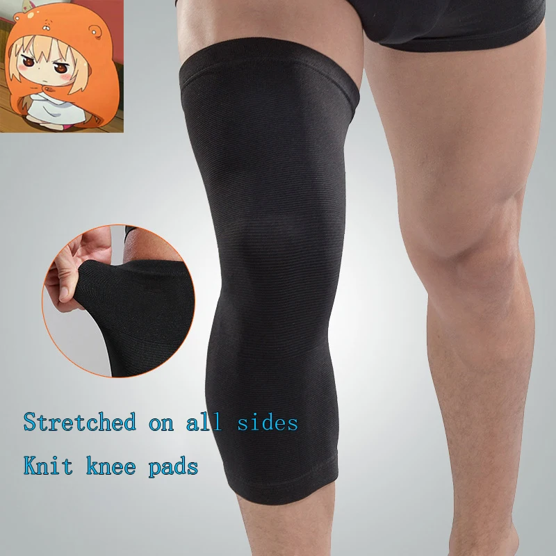 

Four-sided nylon knit knee pads, anti-collision, men and women fitness, running, breathable, warm, cold, long knee protection