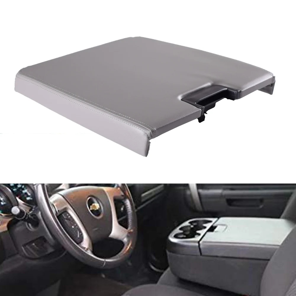 

Center Console Lid Armrest Kit Cover Replacement with Latch for 2007-2013 Chevy Silverado Suburban Tahoe Avalanche GMC Sierra