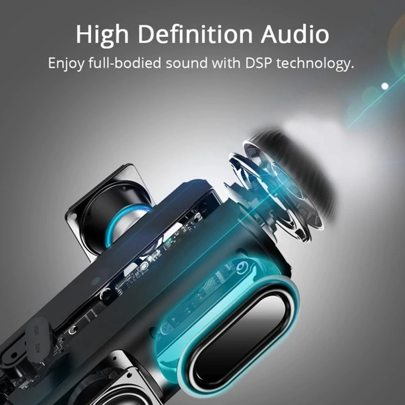Newrixing Nr-4016 Bluetooth динамик водонепроницаемый портативный открытый беспроводной мини Колонка коробка динамик черный пластик