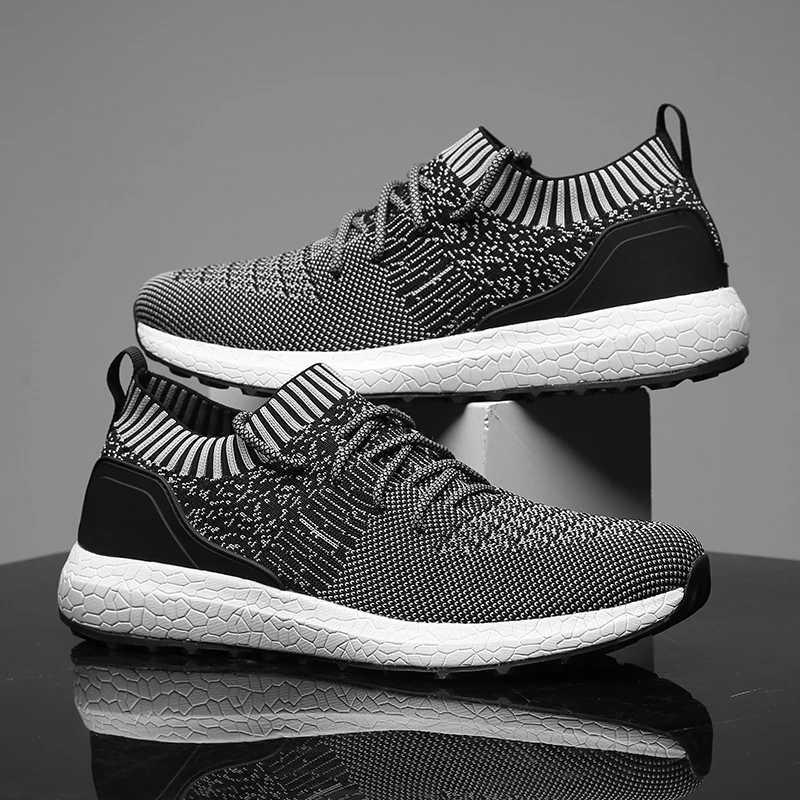

Men Summer Fashion Breathable Light Weight Mesh Basket Vulcanize Lace Up Tenis Casual Walking Running Male Mens Sneakers Shoes