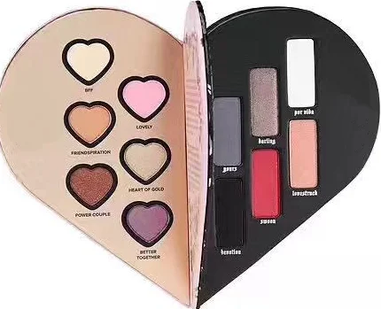 Free ship Makeup Heart Shape 12 colors Eyeshadow Palette Shimmer Glitter Eye Shadow Long-Lasting Eyeshadow - Цвет: 12se