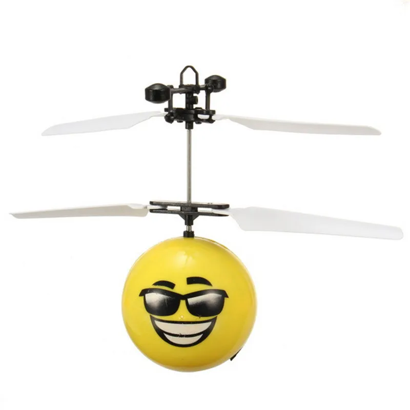 

RC Flying Smile Ball Helicopter Luminous Kid's Flight Balls Electronic Infrared Induction Aircraft Remote Control Toys LED Light