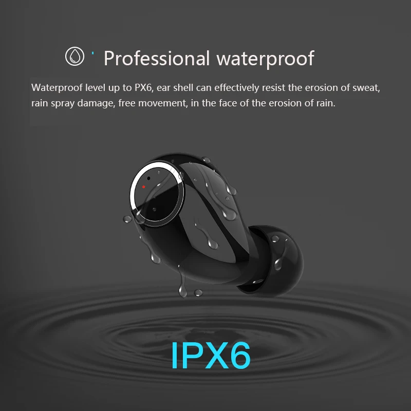 Uiisii tws11 Беспроводная bluetooth-гарнитура mini touch ipx6 водонепроницаемая, Высококачественная портативная гарнитура с зарядным устройством с микрофоном