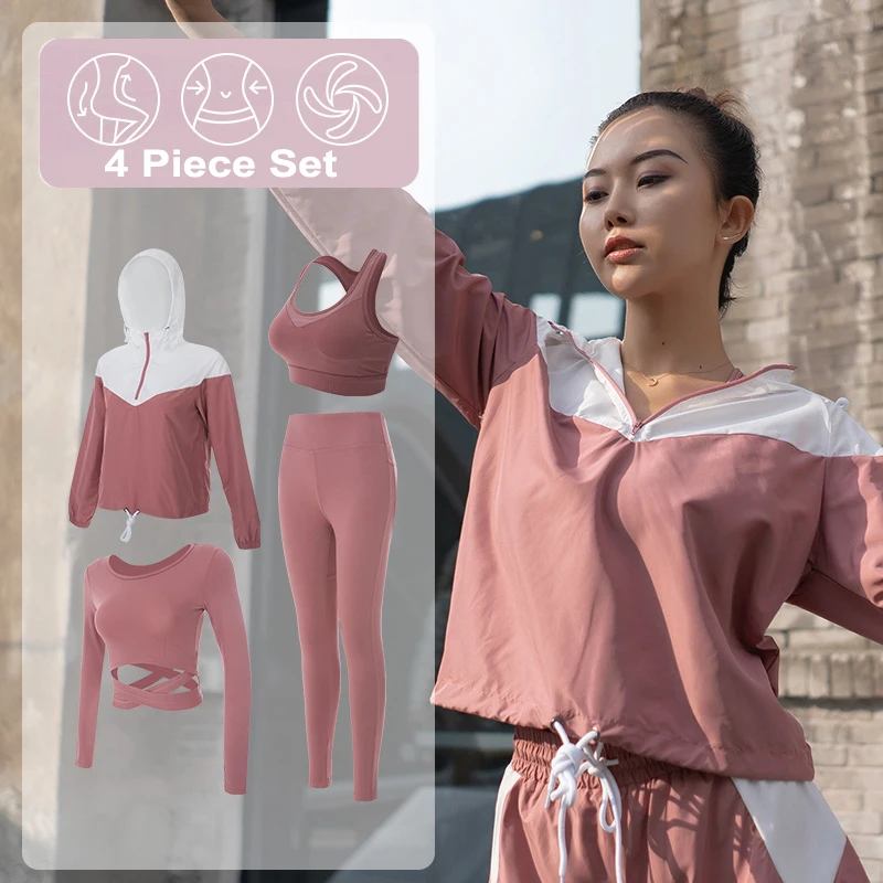 4 Piece Set women yoga sets (2)