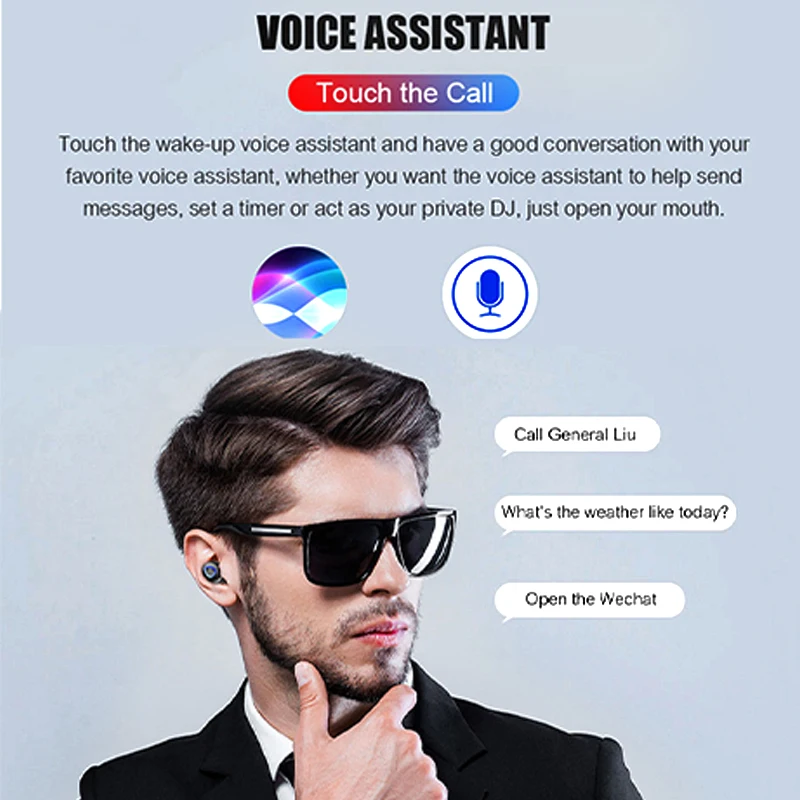 TWS наушники высокого класса Bluetooth 5,0 Светодиодный дисплей питания Беспроводная bluetooth-гарнитура Сенсорное управление для iPhone samsung Xiaomi