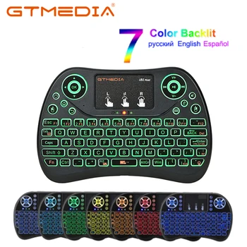 

2.4G Wireless Backlight i8S mini keyboard with Touchpad for Android TV Box Spanish Version i8 Keyboard GTMEDIA 100% New Brand