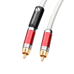 ATAUDIO Premium High - Fidelity 4 - Layer Shielded RCA Coaxial Audio Cable - 0.5m (Rca cable)