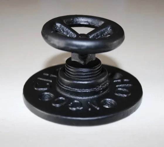 

2PCS Diameter:7cm American Cabinet Handle Iron Retro Old Industrial Style Flange Base Hanger Hook Loft Industrial