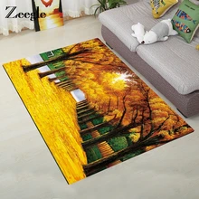 Zeegle осенние листья ковер для спальни прикроватные коврики напольный ковер нескользящий Детский 3D ковер для гостиной впитывающий кухонный коврик