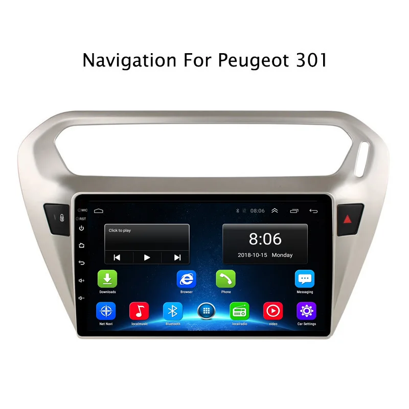 Perfect 9Inch Android 8.1 Car DVD GPS Navigation Player For Peugeot 301/Citroen Elysee 4G LTE with SIM Card Slot 2DIN Car Radio Stereo 0 Perfect 9Inch Android 8.1 Car DVD GPS Navigation Player For Peugeot 301/Citroen Elysee 4G LTE with SIM Card Slot 2DIN Car Radio Stereo 0