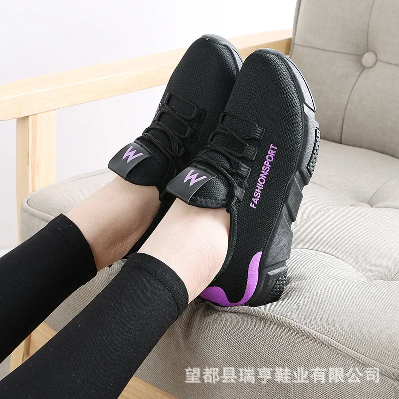 

2019 Spring New Style Sports WOMEN'S Casual Shoes Old Beijing Cloth Shoes Fashion Shoes Soft Bottom