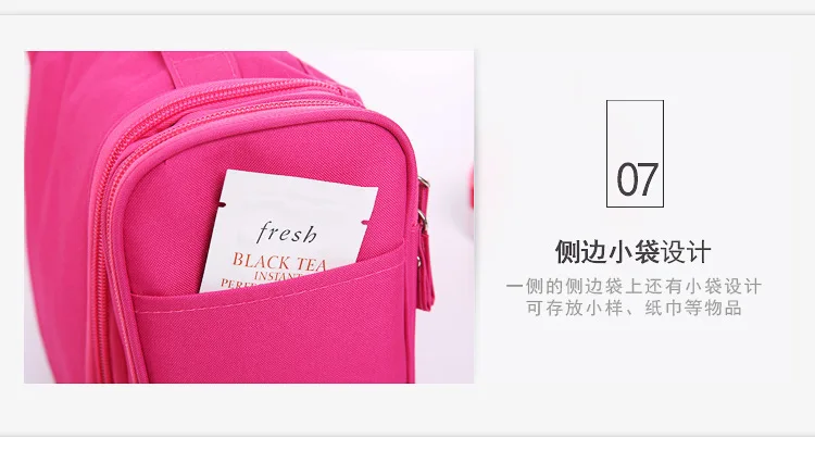 Korean hook double open toiletries Bag Travel Portable big ear toiletries bag toiletries storage bag
