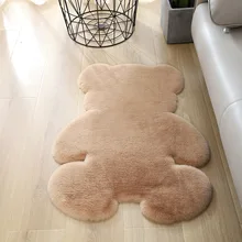 

1pcs Children Bear Carpet Fluffy Rug Antifall Nonslip Floor Carpet Living Room Floor Mat Bedroom Indoor Carpet Children Door Mat