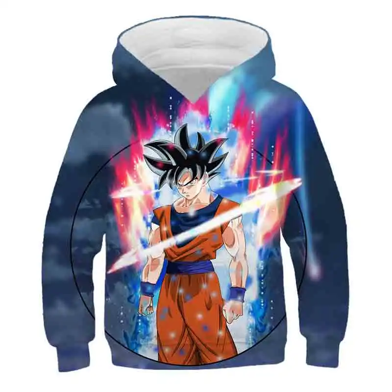 Худи с изображением дракона-жемчуга Z Осенний мультяшный детский худи длинным