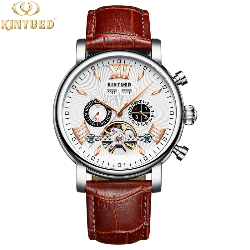 3 Tourbillon Мужские часы Move для мужчин t Mechanic автоматические мужские для мальчиков студентов год Дата Неделя наручные часы водонепроницаемые полые Reloj Hombre - Цвет: 3