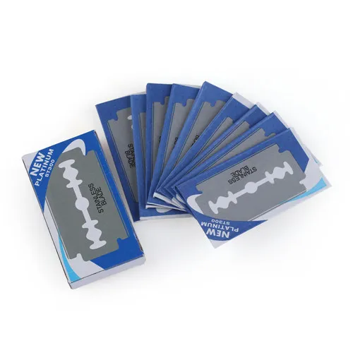 A-Razor Blade 10 PCS 1 шт., Хит, Золотой доллар 66, классическое бритье, прямое лезвие ручное, Парикмахерская бритва, складной нож, Мужская бритва из нержавеющей стали - Цвет: A-Razor Blade 10 PCS