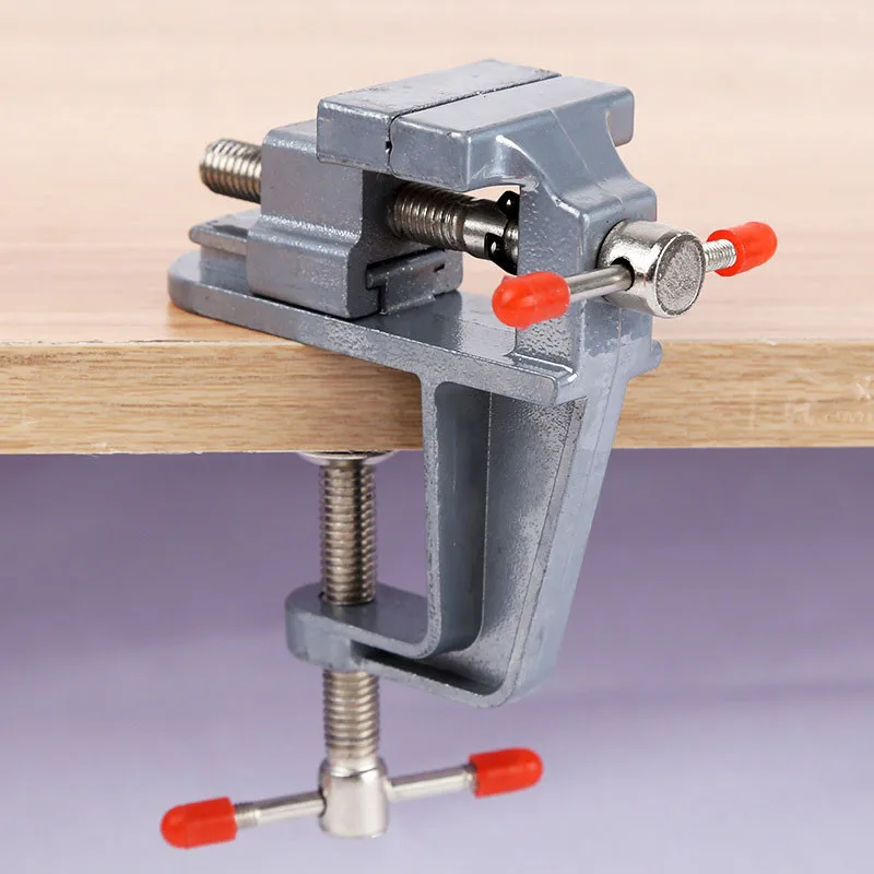 Мини-тиски алюминиевый стол винтовой зажим на стол и скамья DIY фиксированный инструмент