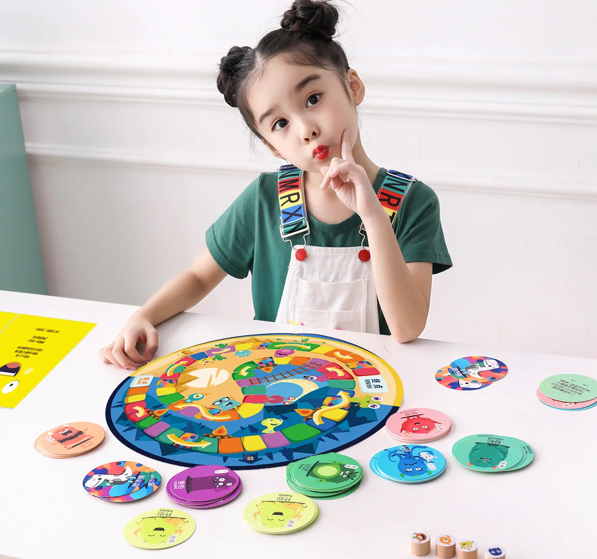 

Children Parent And Child Board Game Early Education Toy 4-9-Year-Old Monster ENLIGHTEN Mood Small Educational Management Game C
