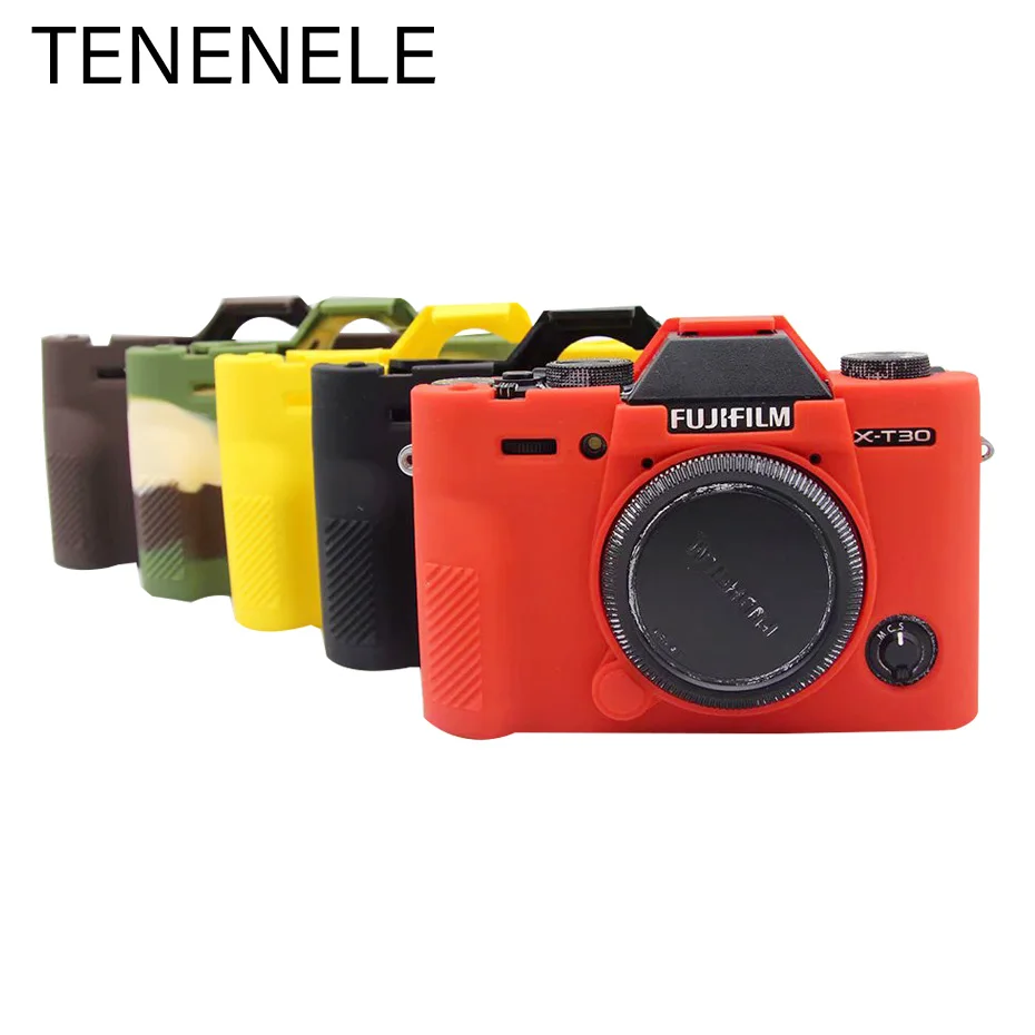 TENENELE для Fujifilm X-T30 сумки для камеры мягкие силиконовые чехлы Резиновая Защитная крышка для Fuji XT30 аксессуары прочный и моющийся