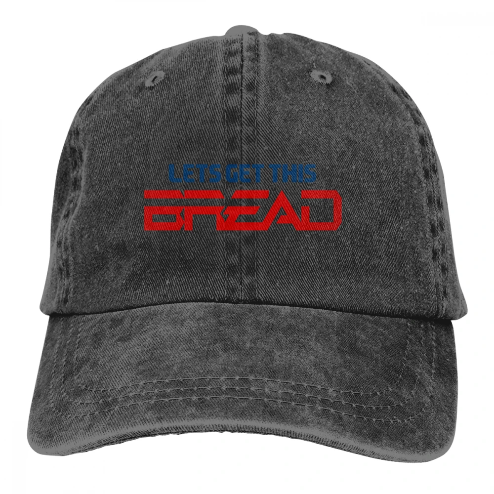 Позволяет получить этот хлеб Casquette натуральный унисекс Мужские Женские джинсовые бейсболка с ремешком кепки Регулируемый Гольф папа шляпа