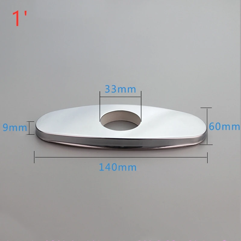 1PC 3/4' 1'Basin Faucet Decorative Cover Stainless Steel Faucet Base Decorative Panel Accessories