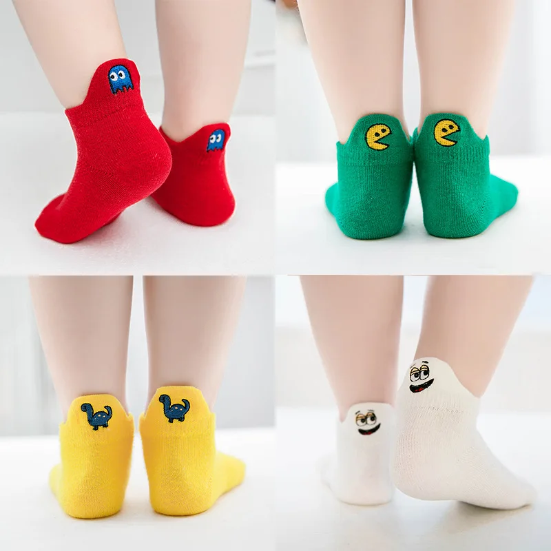 5 пар/лот Разноцветные сетчатые хлопковые Дышащие носки для новорожденных