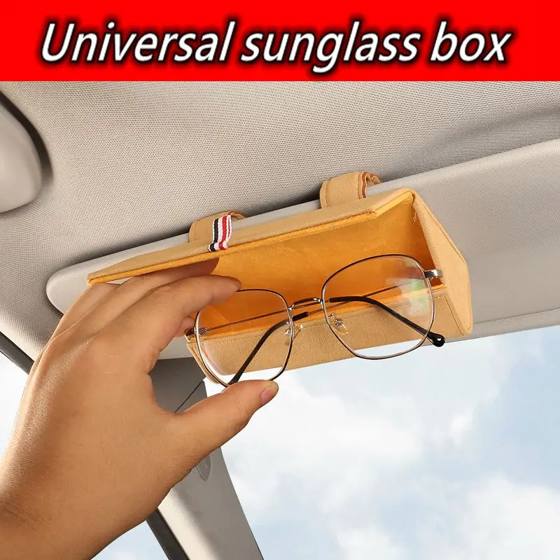 

Universal Car Sunglasses Case Sunglasses Box Sunglasses Holder Glasses Storage Box sunglass storage box for car