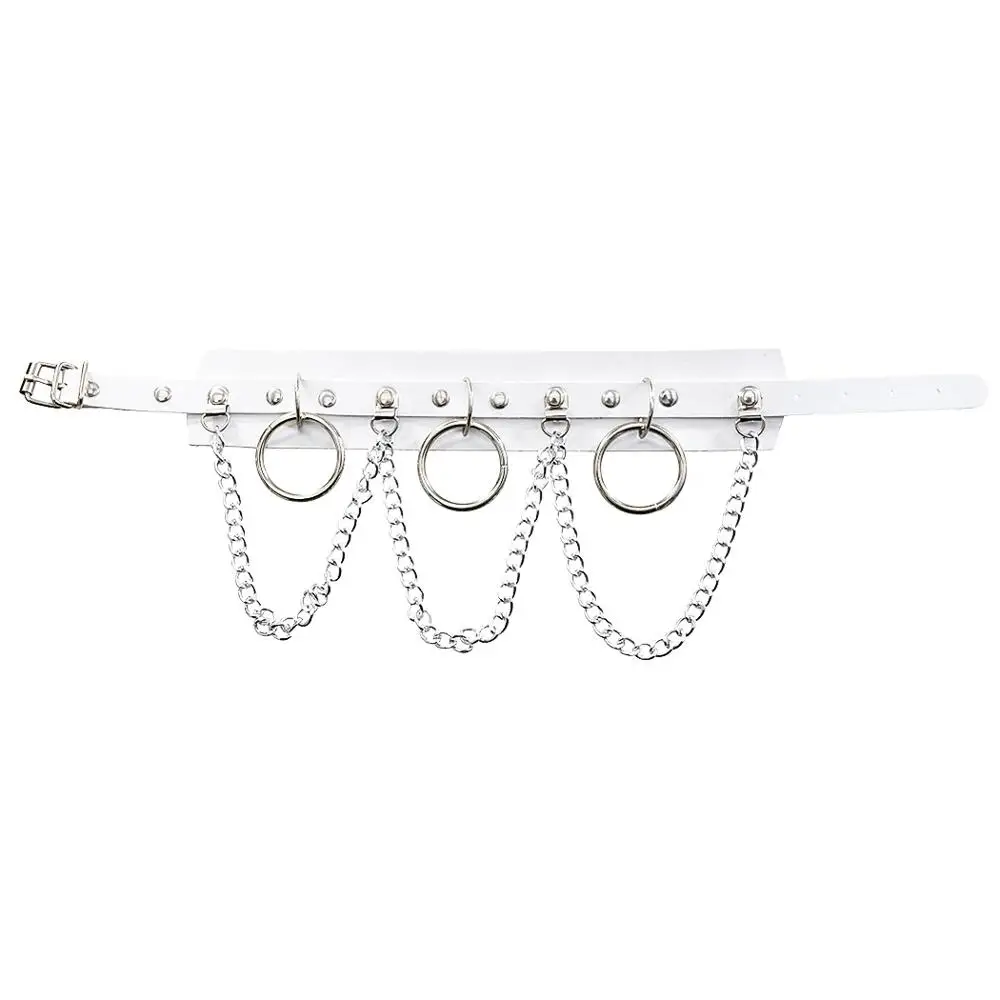 Богемная цепочка из сплава кожаное ожерелье чокер крутой панк кулон хиппи