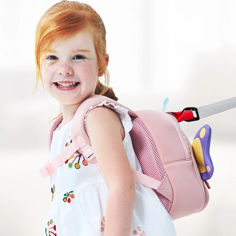 Детский водонепроницаемый рюкзак для дошкольников для девочек и мальчиков с объемным рисунком животных, детская школьная сумка