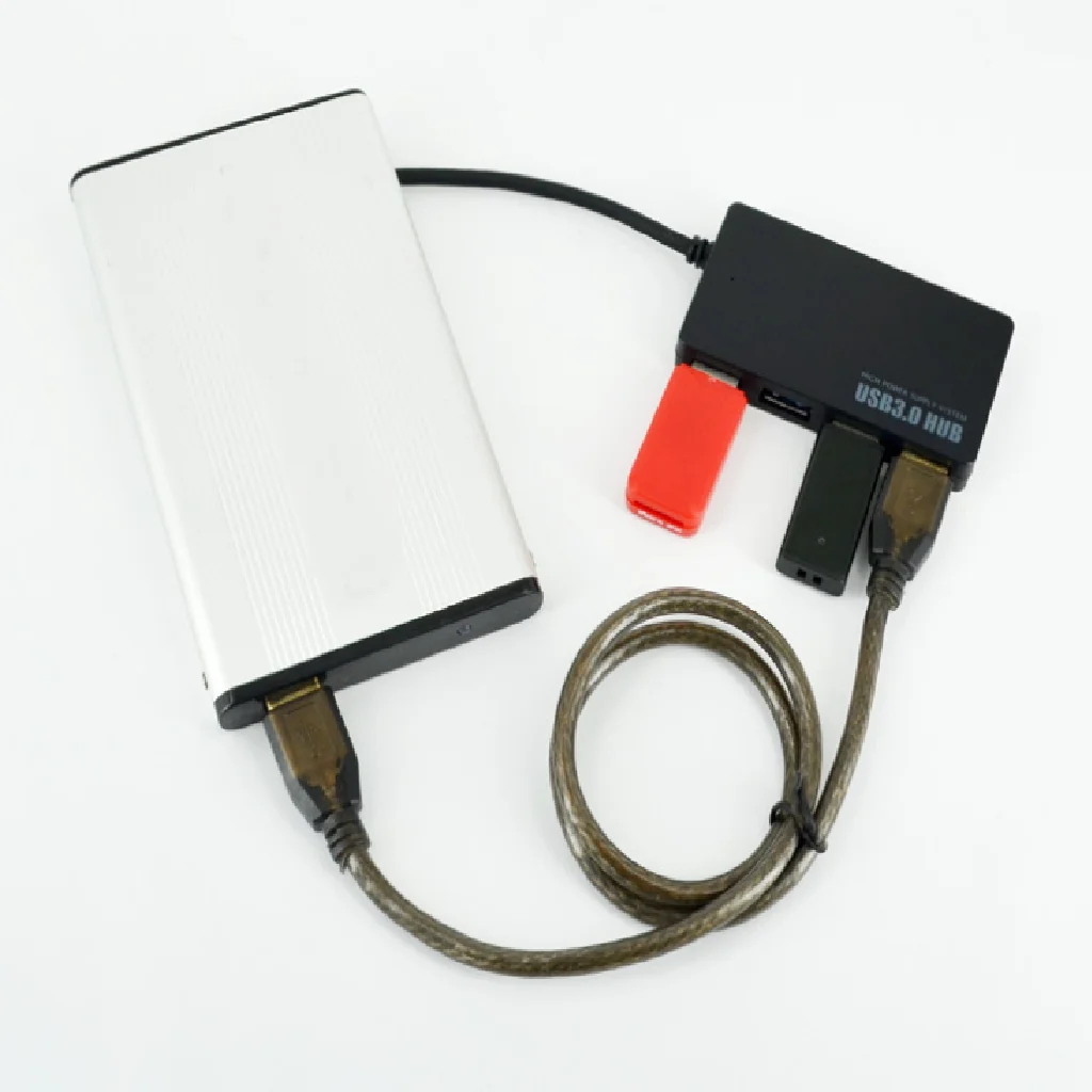 4-Порты и разъёмы USB 2,0 концентратор ж/высокое Скорость адаптер ON/OFF переключатель для ПК сплиттер