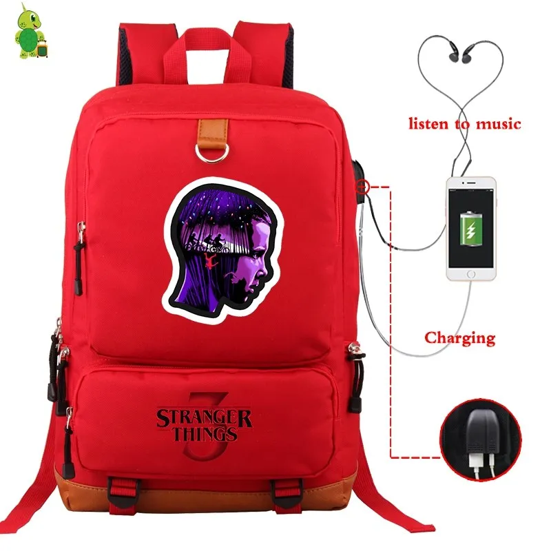 12 Mochila странные вещи рюкзаки мужские женские рюкзак USB зарядка путешествия ноутбук рюкзак большие школьные сумки для подростков мальчиков девочек - Цвет: 12