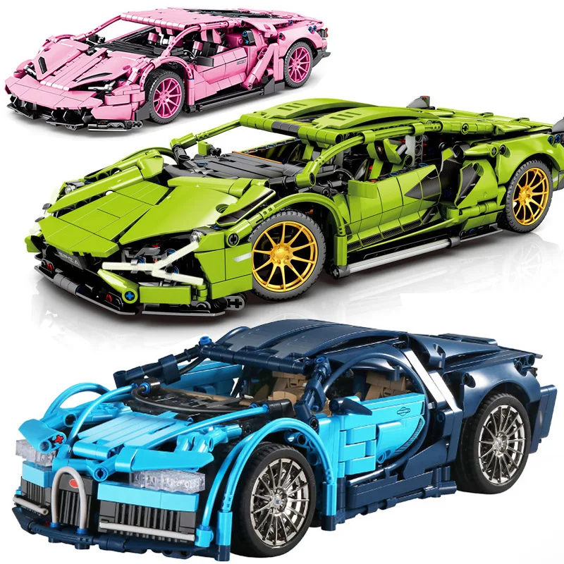 Техническая серия механический Lamborghinied Bugatties Модель гоночного автомобиля