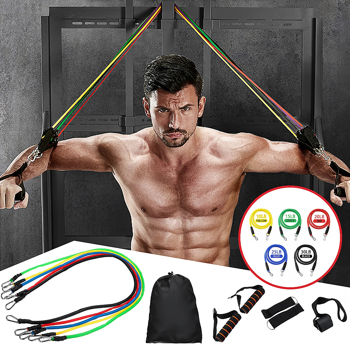 Natural Rubber Latex Fitness Resistance Bands 2025
