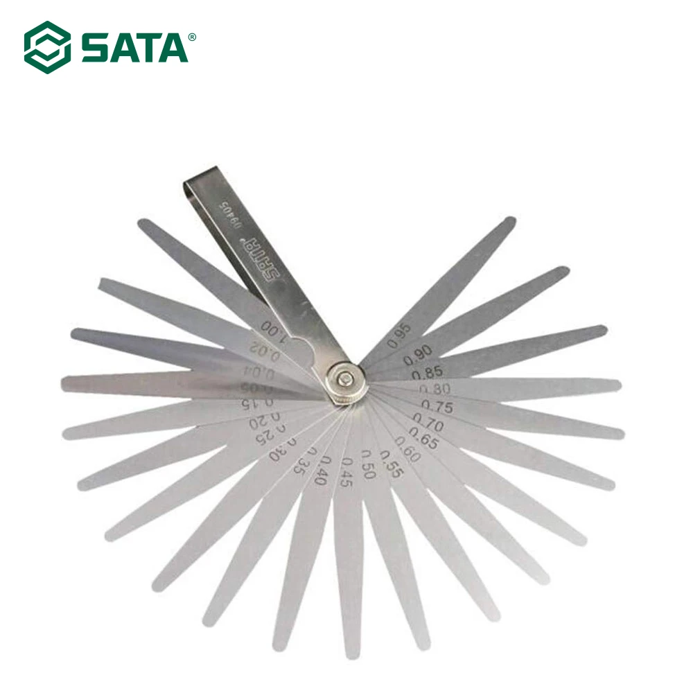

SATA Tool 23pc Feeler Gauges Set,0.02-1.00MM, Metric/S.A.E. 09405