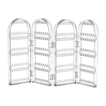 

Jewelry Storage Box Acrylic Foldable Necklace Stand Transparent Jewelry Display Stand Ring Stand Earrings