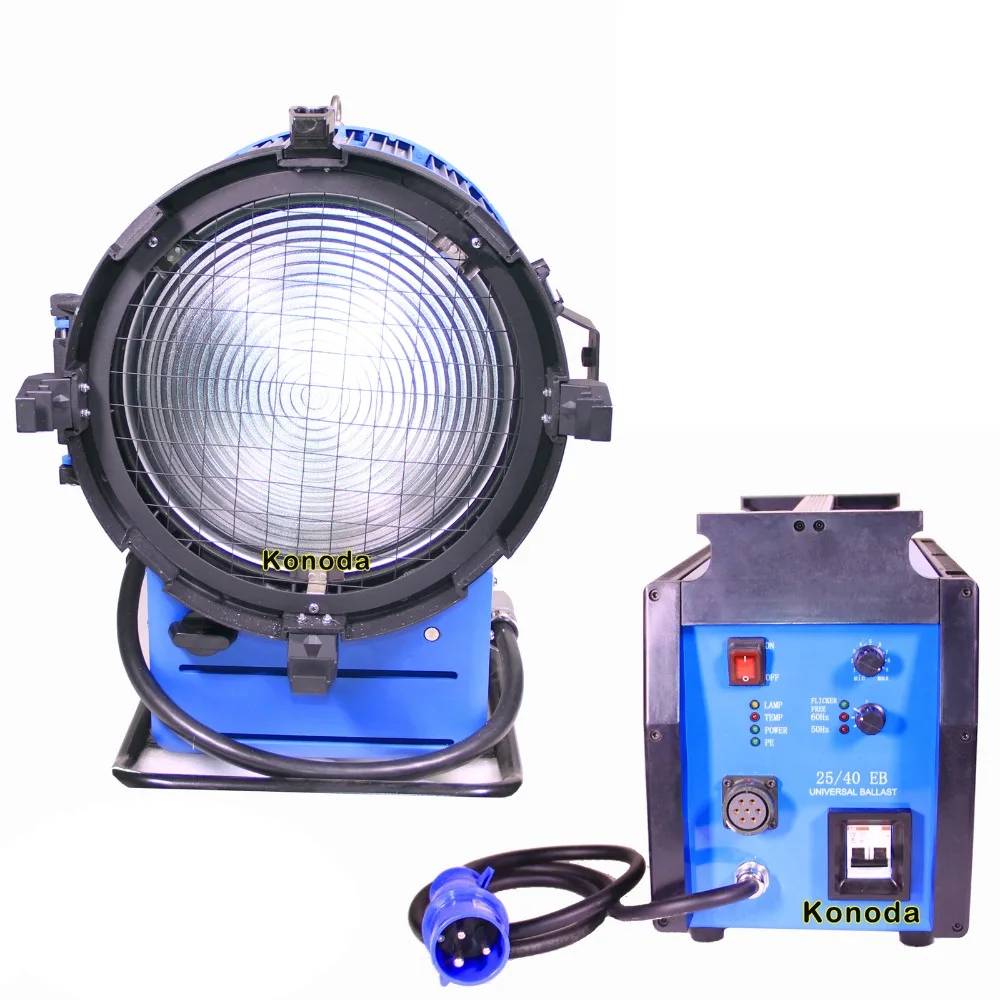 PRO 4000W Дневной свет компактный HMI Fresnel свет+ 120V 2,5/4 K балласт без мерцания для студийной съемки освещения