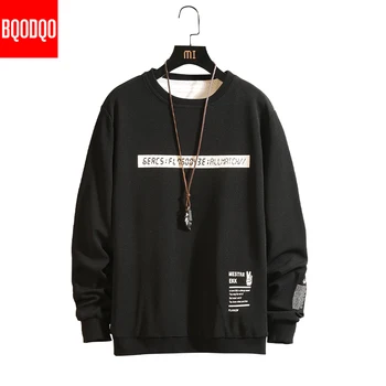 

Funny Long Sleeve Fitness T Shirts Men Black Autumn Spring O-Neck Streetwear Fitness Tshirt Mens Hip Hop Fashion Casual T shirt
