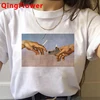 David Michelangelo Harajuku Aesthetic T Shirt Women Vintage Graphic Ullzang T-shirt Korean Style Tshirt Grunge Top Tees Female ► Photo 2/6