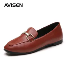 Г. Осенние женские кожаные туфли новые модные однотонные женские туфли-оксфорды с круглым носком Женские Черные слипоны на плоской подошве