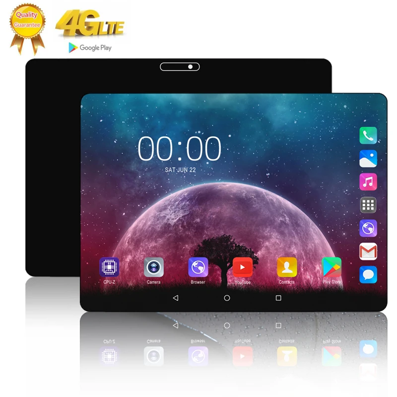 US $82.50 2020 10 Core 6G128GB Tablet Pc 101 inch Android 90 Google Play 3G 4G LTE SIM Unlocked Phone Call Tablets WiFi Bluetooth GPS