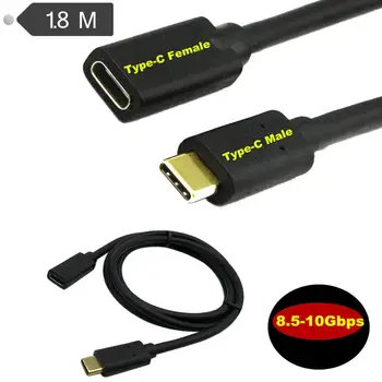 

Gold plated USB type-C Extension Cable Male to Female USB C Extender Cord USB 3.1 Type C Fast Charging
