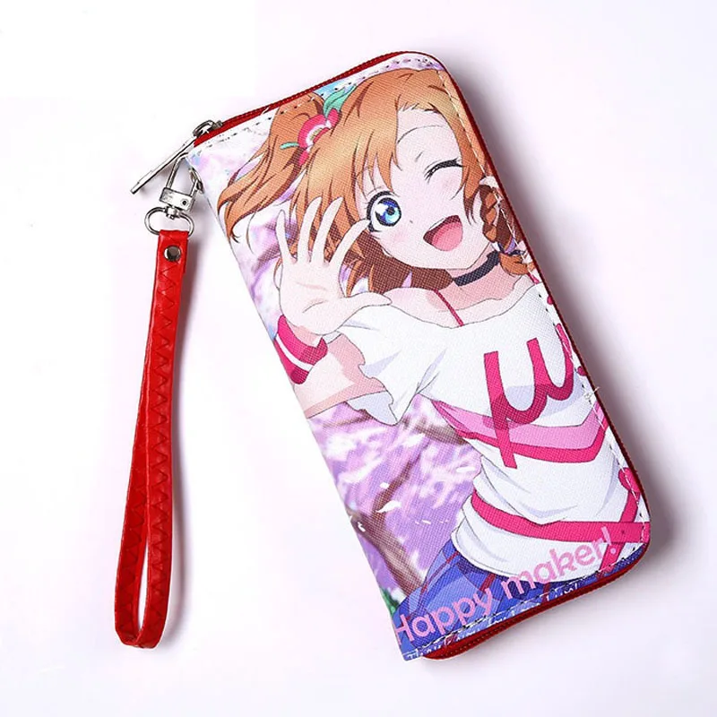 Lovelive Аниме Дата живой Длинный кошелек на молнии Tokisaki Kurumi/Izayoi Miku из искусственной кожи кошелек - Цвет: Lovelive